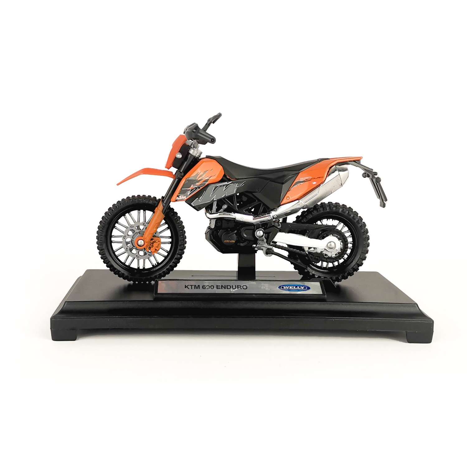 Мотоцикл WELLY 1:18 KTM 690 Enduro R оранжевый 12816PW - фото 4