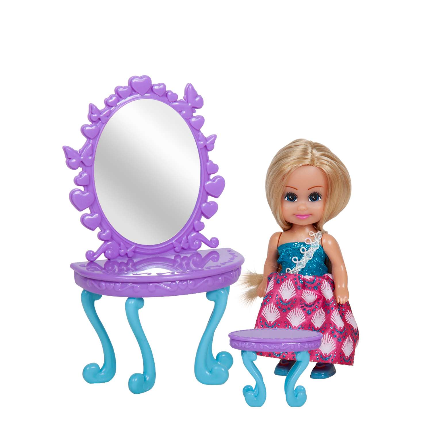 Набор с куклой Sparkle Girlz Sparkle Girlz кукла 11 см мебель роз SG29095//розовый - фото 1