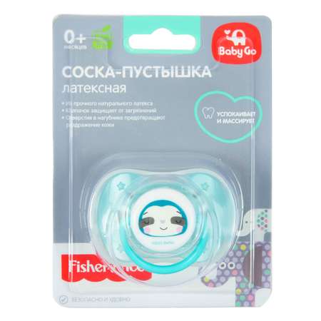 Пустышка BabyGo латекс классическая от 0 мес. 1 шт.