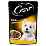 Корм для собак Cesar 85г курица и зеленые овощи в соусе консервированный