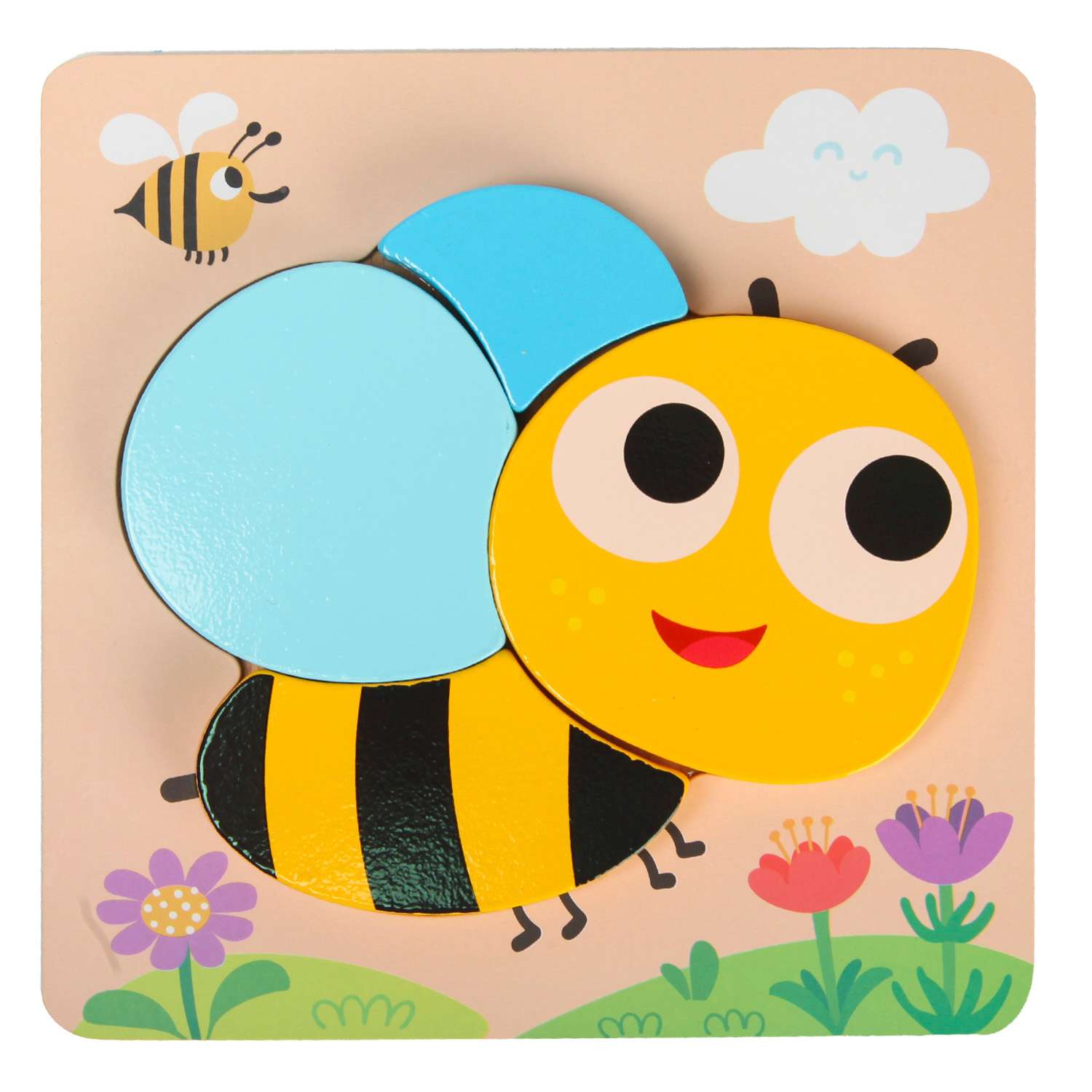 Игровой набор BabyGo Рамка-пазл Пчелка - фото 1