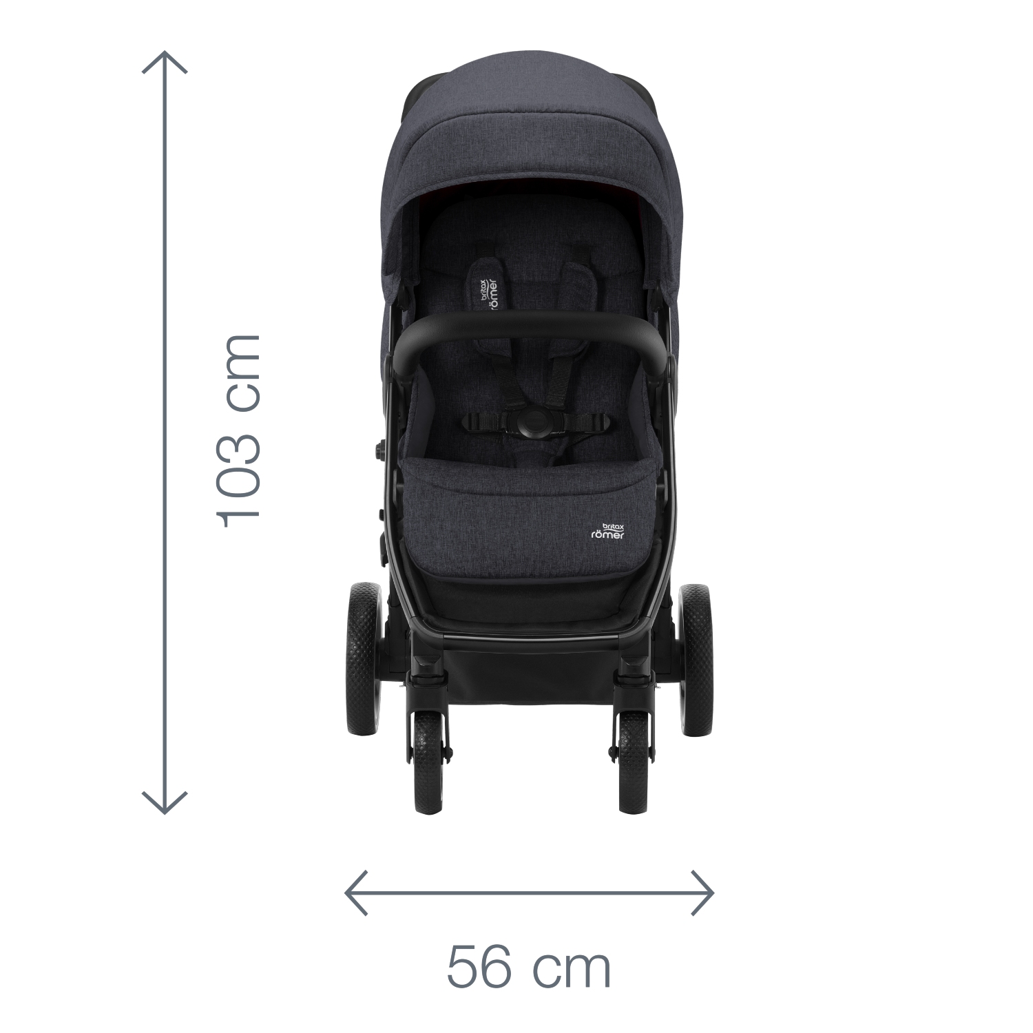 Коляска Britax Roemer B-Agile R Black Shadow-brown - фото 7