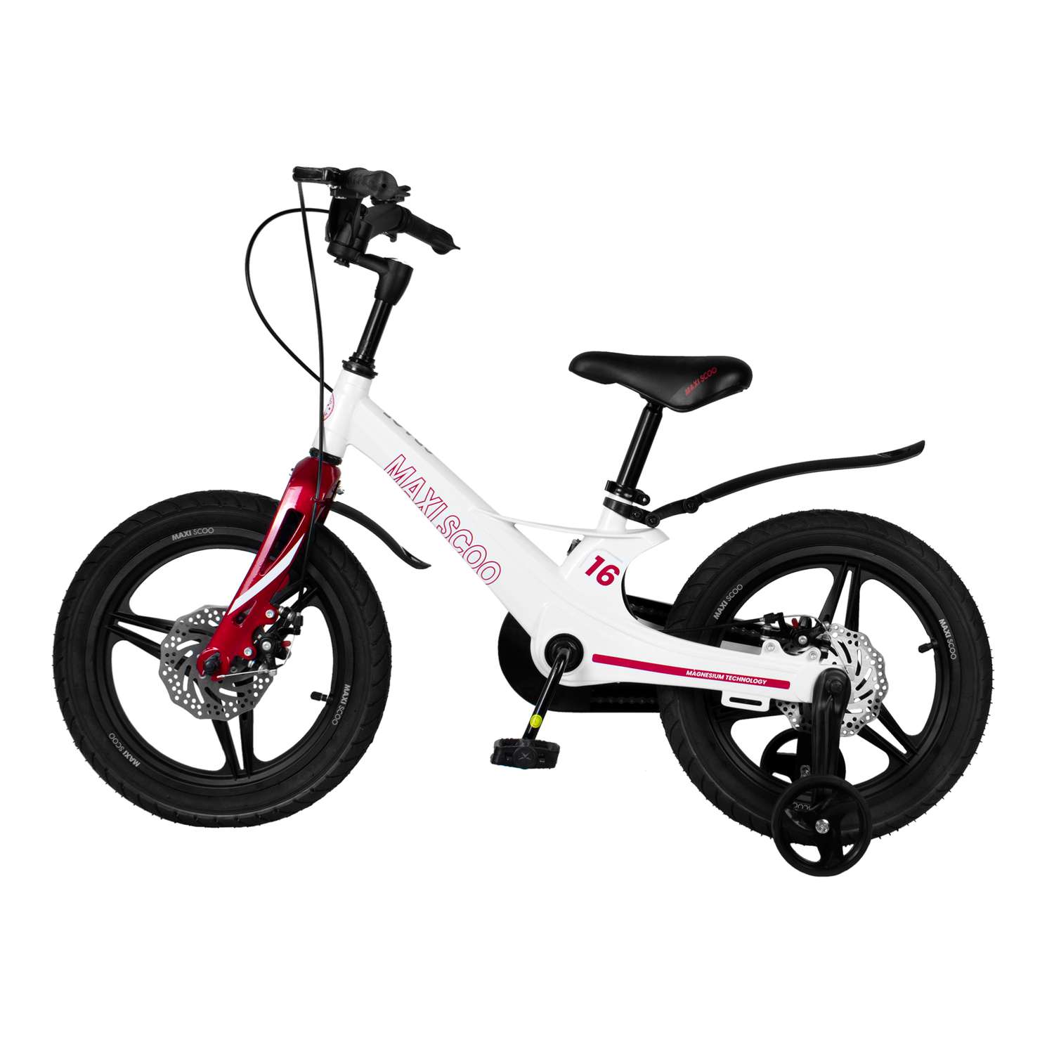Детский двухколесный велосипед Maxiscoo Space делюкс 16 белый жемчуг - фото 3