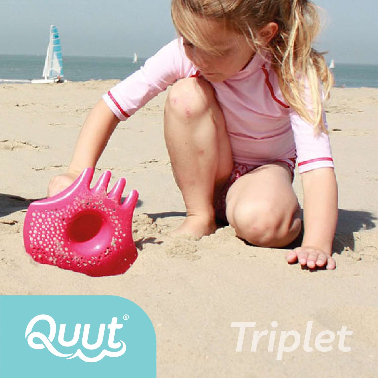 Игрушка для песка и снега QUUT многофункциональная Triplet Винтажный синий - фото 5