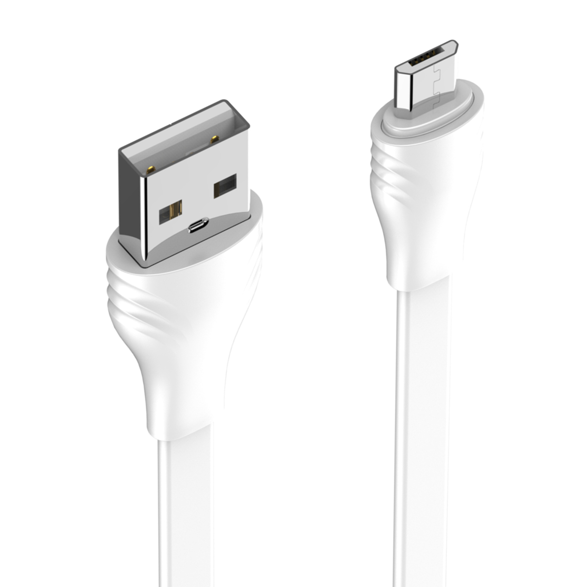 Кабель USB-MicroUSB LDNIO LS552 2м / 2.1 А / медь: 86 жил / плоский / белый - фото 3