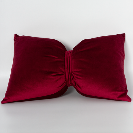 Подушка декоративная BOGACHO Бант красного цвета
