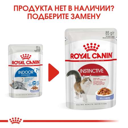 Корм для кошек ROYAL CANIN Indoor Sterilised пожилых желе 85г