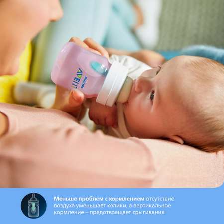 Бутылочка Philips Avent серии Anti-colic с клапаном Airfree 260мл с 1месяца SCF813/14