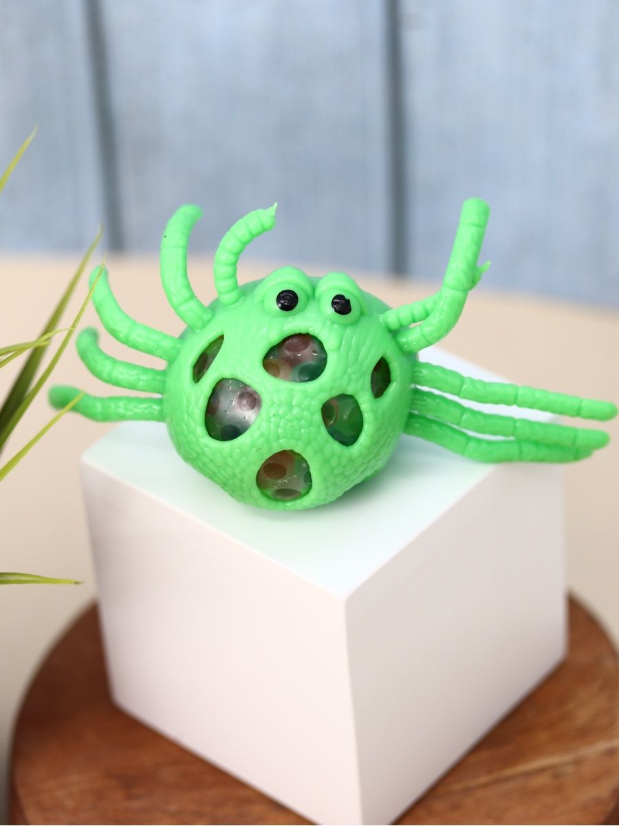 Мялка-антистресс iLikeGift Squeeze spider green - фото 2