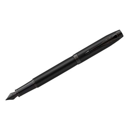 Ручка перьевая PARKER IM Achromatic Black синяя подарочная упаковка