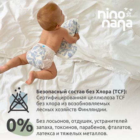 Подгузники-трусики Nino Nana M 6-11 кг. 42 шт. Джунгли