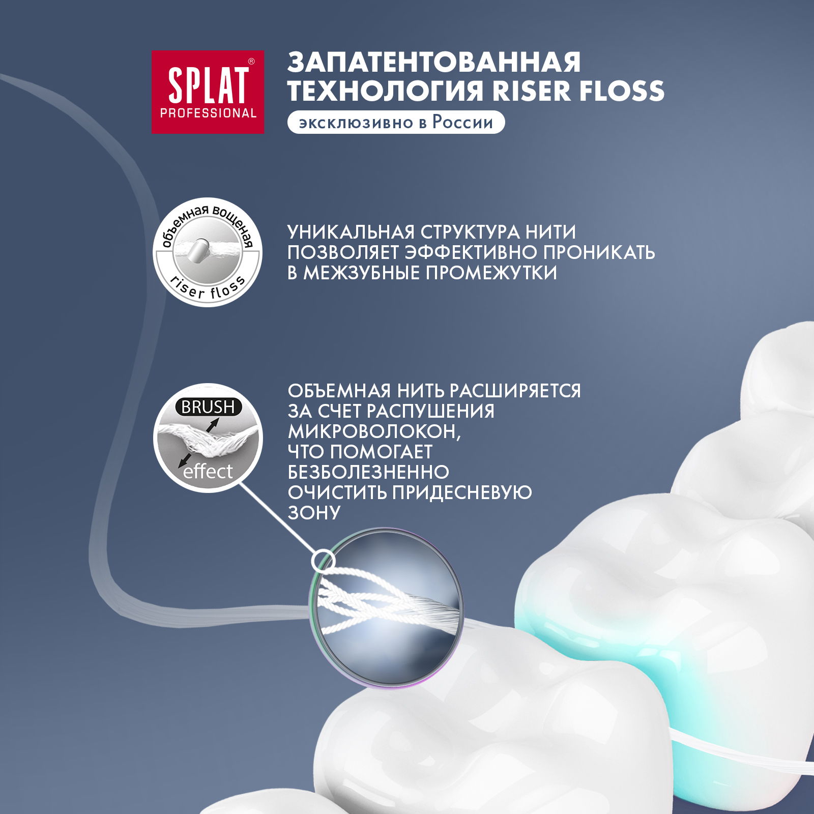 Зубная нить Splat Dental Floss с ароматом кокоса 40м - фото 3