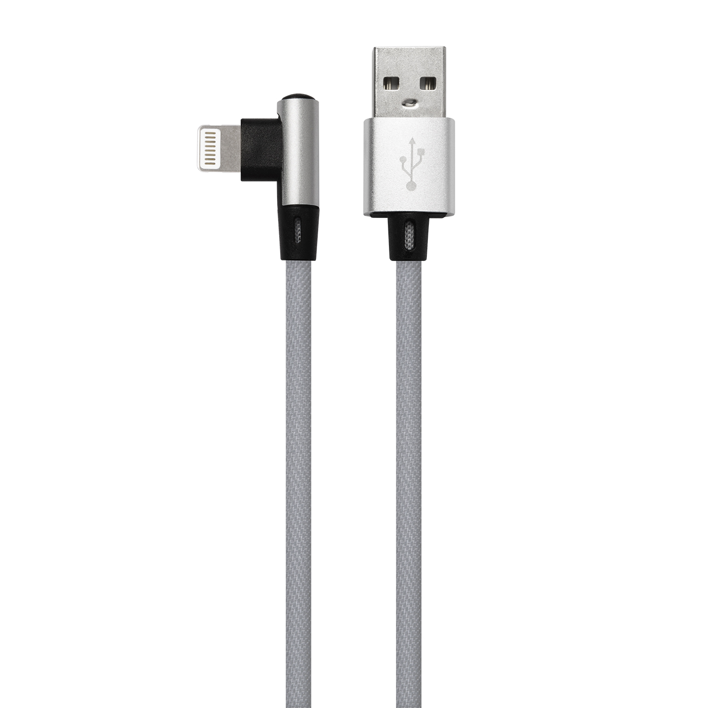Дата-кабель RedLine USB - 8 – pin для Apple L-образный серый - фото 2