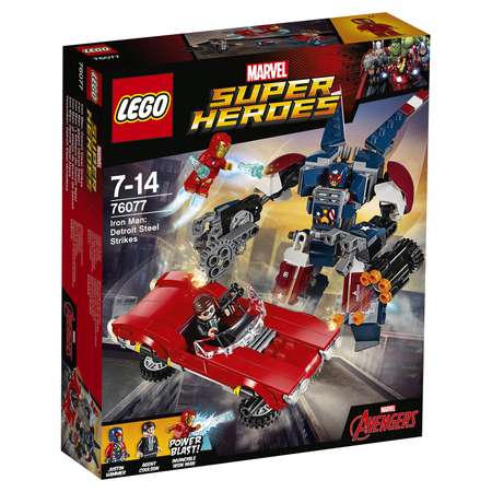 Конструктор LEGO Super Heroes Железный человек: Стальной Детройт наносит удар (76077)