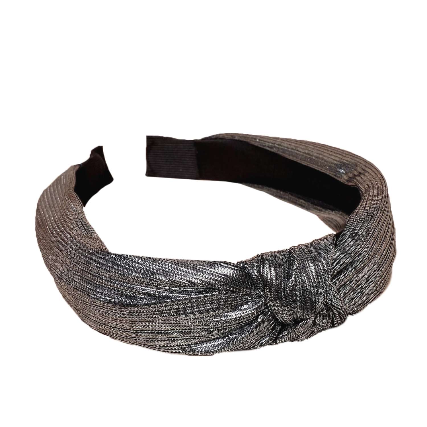 Ободок для волос Queen fair «Престиж» 3 см серебро - фото 1