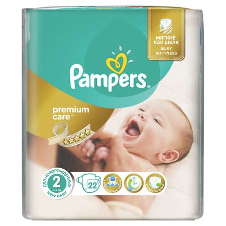 Подгузники Pampers Premium Care 22 шт. 2 3-6 кг