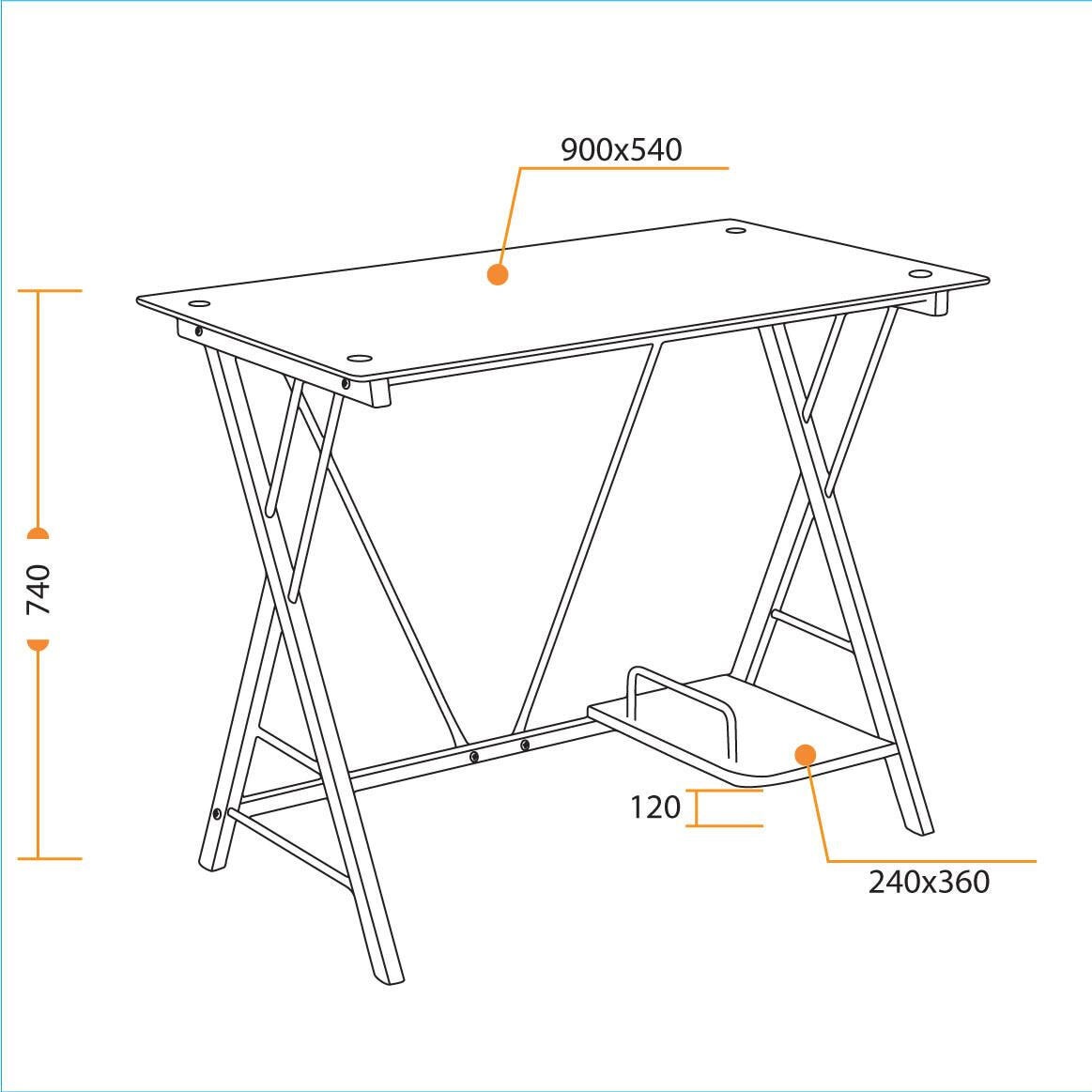 Стол TETCHAIR TetChair GD-01 белый - фото 9