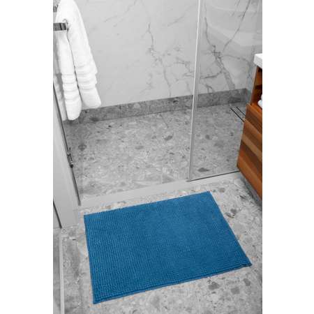 Коврик для ванной Arya Home Collection противоскользящий 40x60 Softy Голубой