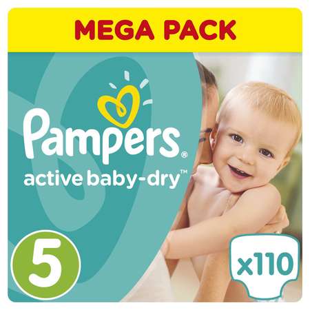 Подгузники Pampers Active Baby-Dry 5 11-16кг 110шт