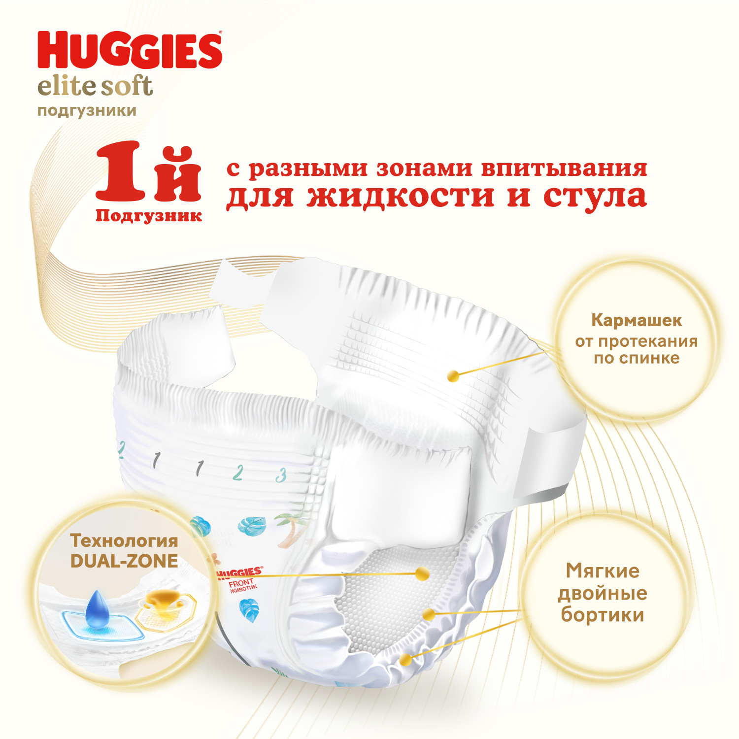 Подгузники Huggies Elite Soft 3 5-9кг 144шт - фото 3