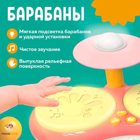 Пианино музыкальное TrendToys Развивающее с барабанами для малышей