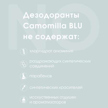 Дезодорант кремовый Camomilla BLU для чувствительной кожи Deo cream deodorant long lasting 50 мл