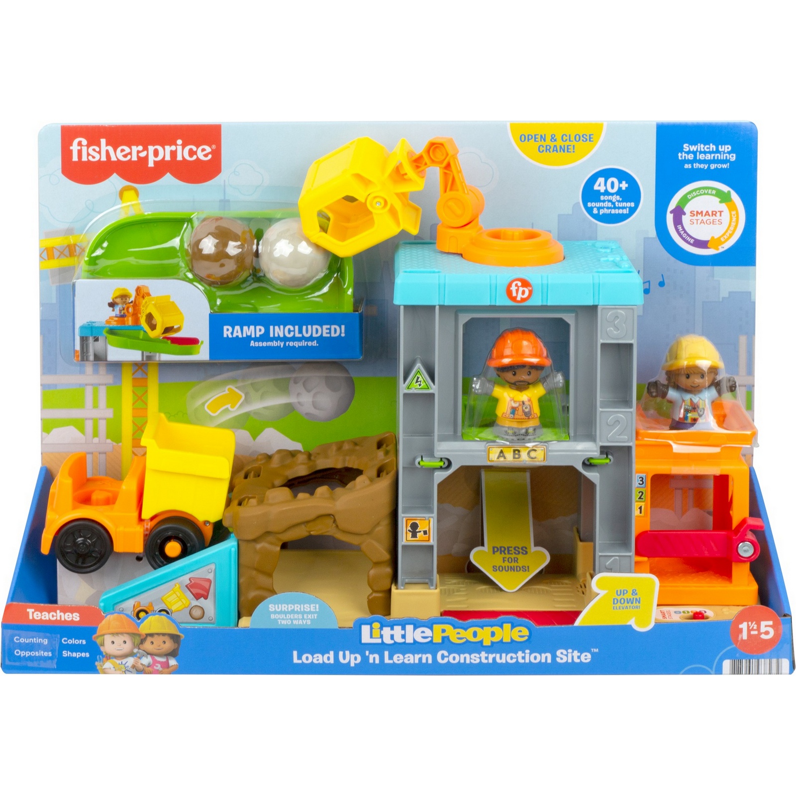 Набор игровой Fisher Price Little People Стройка HCJ64 купить по цене 1599  ₽ в интернет-магазине Детский мир