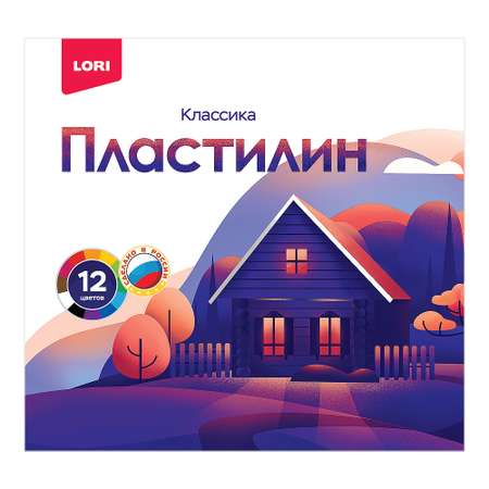 Пластилин Lori Классика 12цветов Плк-004/Плк-014