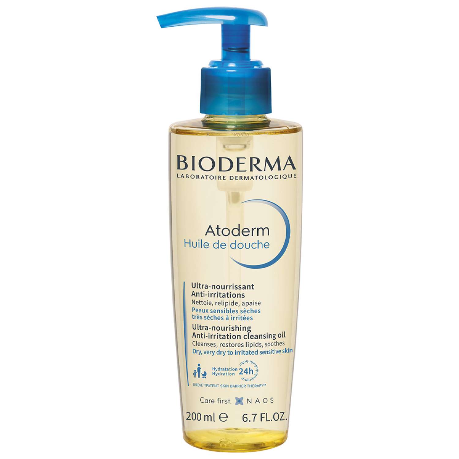 Масло Bioderma Atoderm ультрапитательное восстанавливающее для душа лица и тела 200 мл - фото 1