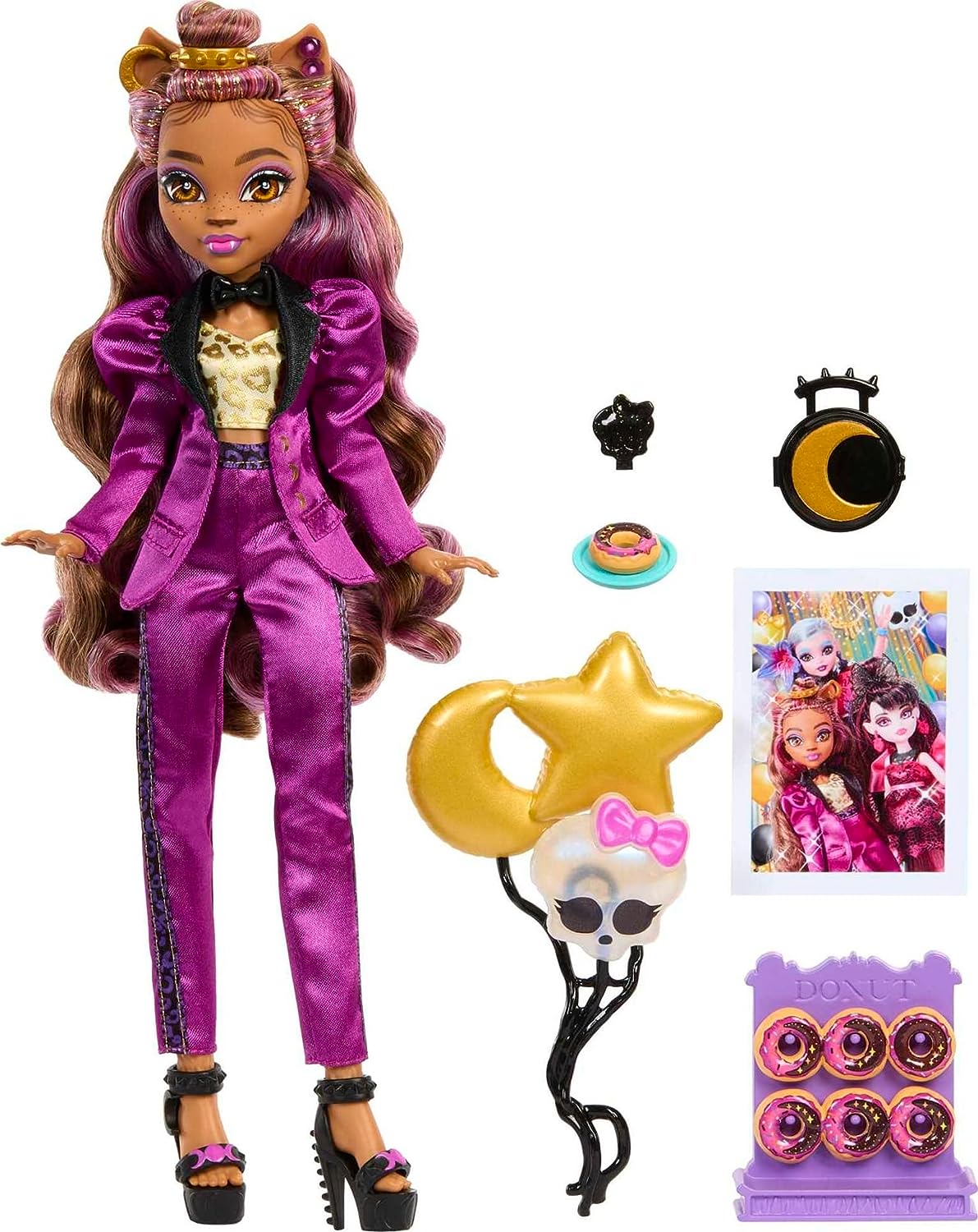 Кукла Monster High Series Monster Ball Clawdeen HNF69 купить по цене 5899 ₽  в интернет-магазине Детский мир