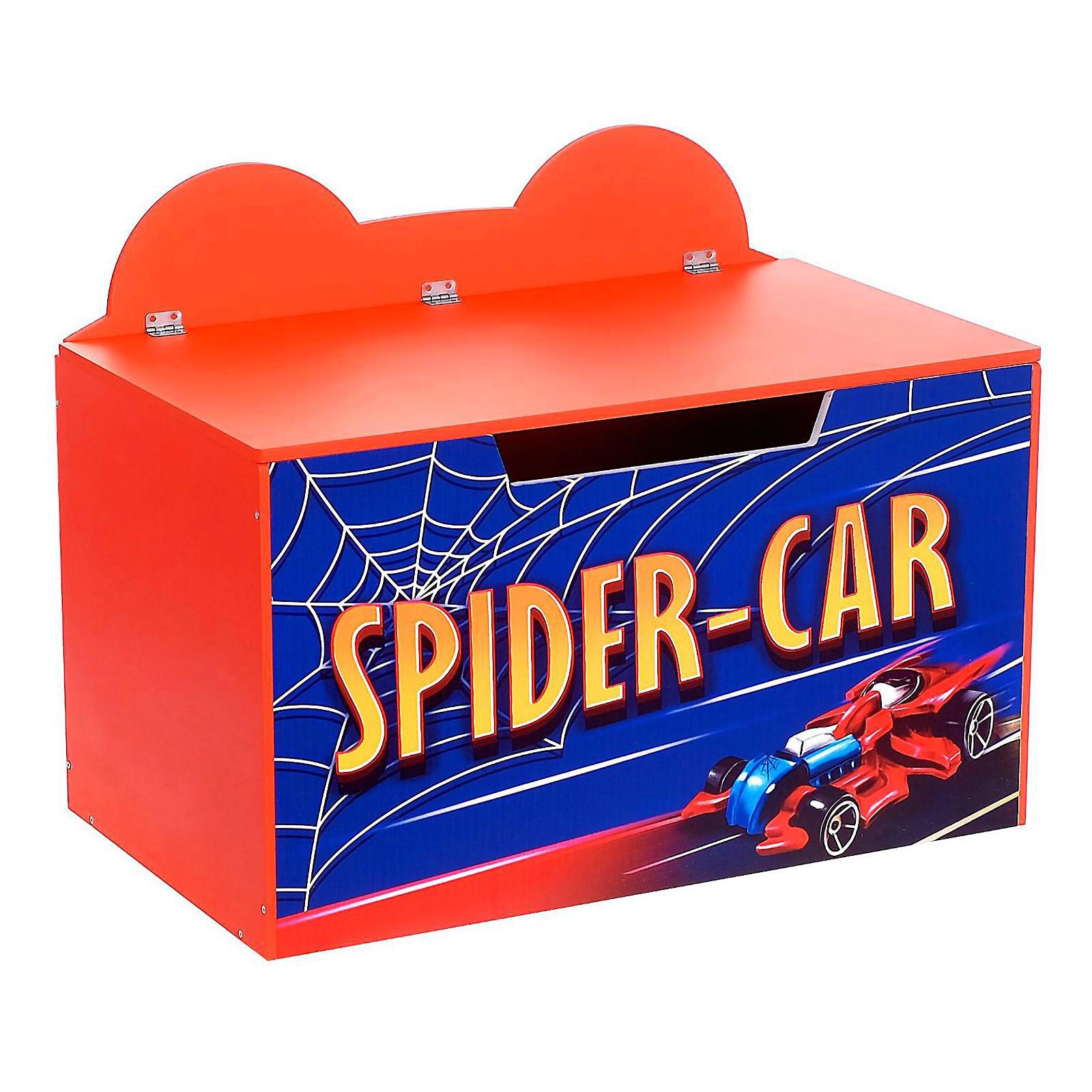 Сундук Zabiaka с крышкой Spider car красный - фото 1
