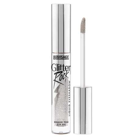 Тени для век жидкие Luxvisage Glitter Rock тон 301 Silver Rain