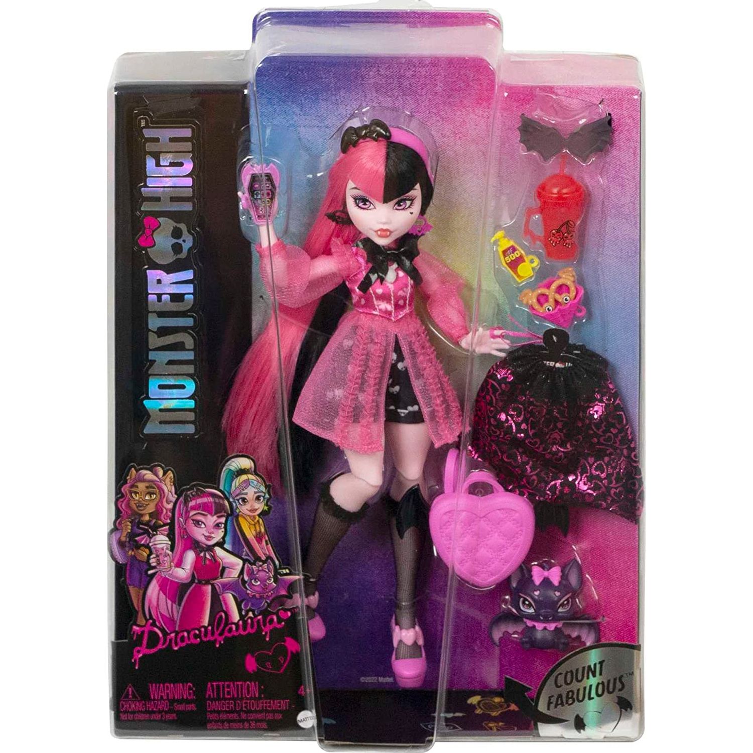 Кукла Monster High Draculaura HHK51 HHK51 - фото 2