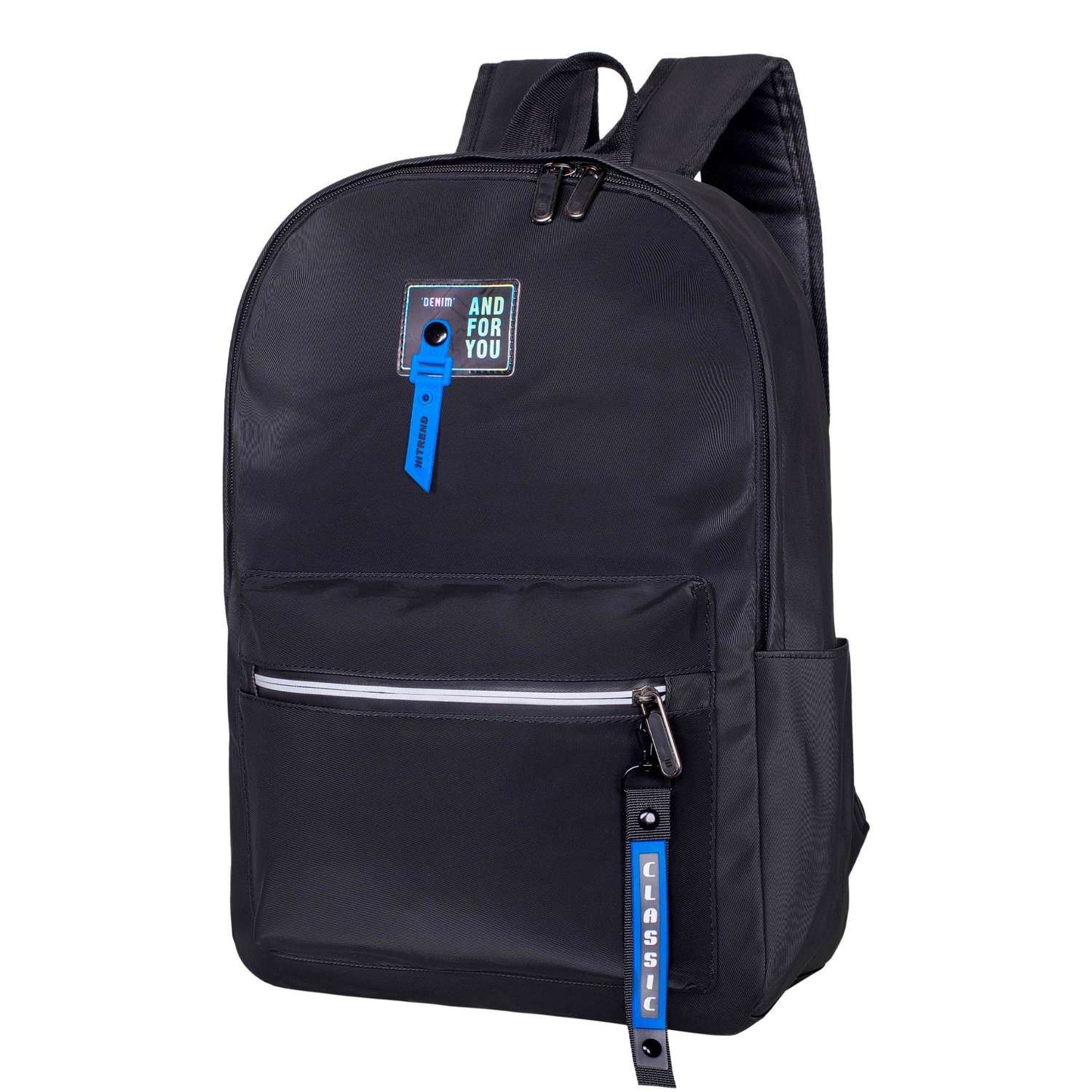 Рюкзак MERLIN G704 черно-синий - фото 4