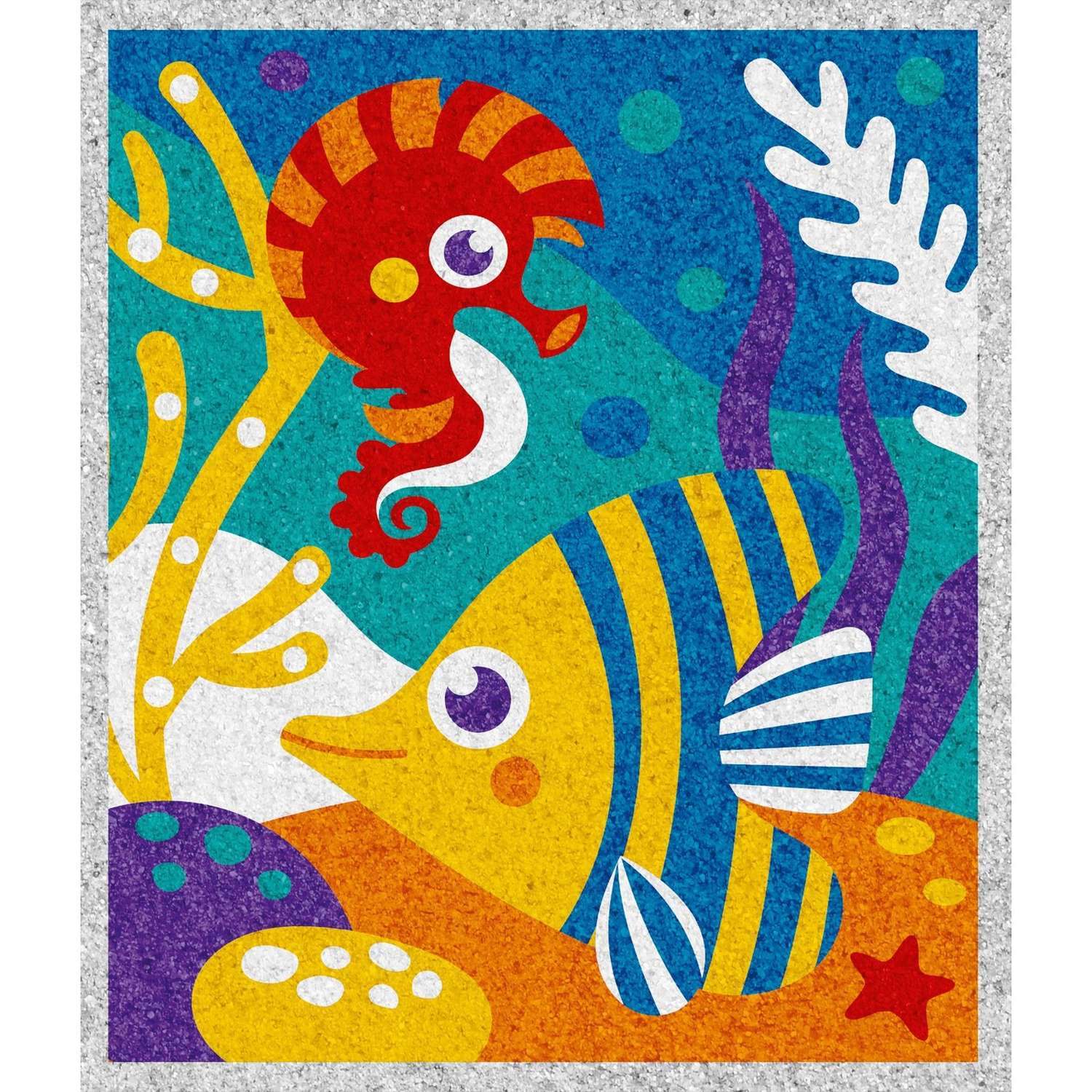 Набор Школа Талантов для творчества. Песочная фреска «Коралловый риф» 7 цветов - фото 3