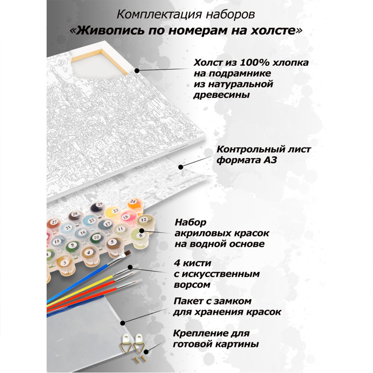 Картина по номерам Белоснежка Горные ручьи Кавказа купить по цене 1360 ₽ в  интернет-магазине Детский мир