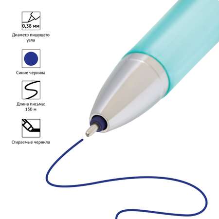 Ручка гелевая СПЕЙС стираемая Orient синяя 0.38 мм 12 шт
