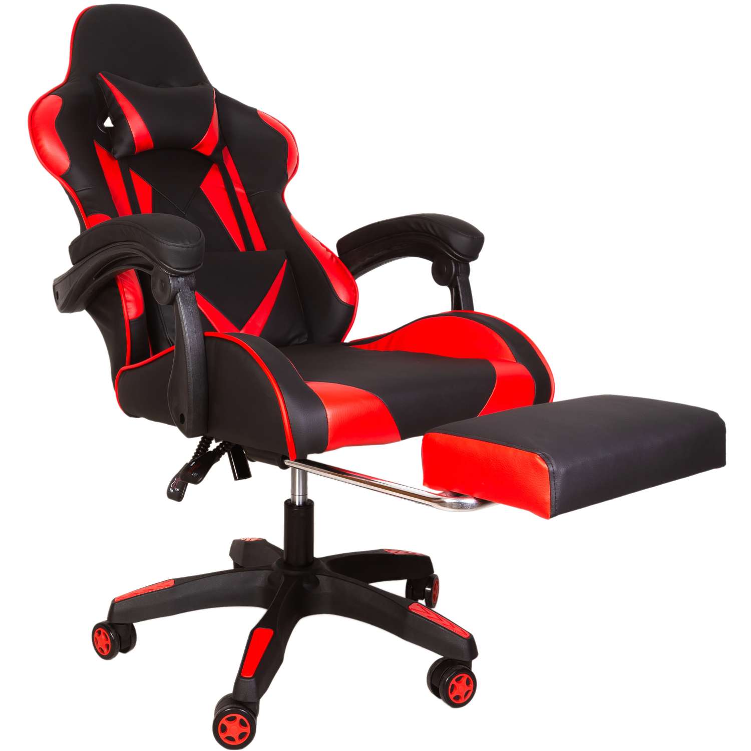 Компьютерное кресло GRAMBER чёрно-красный экокожа - фото 2