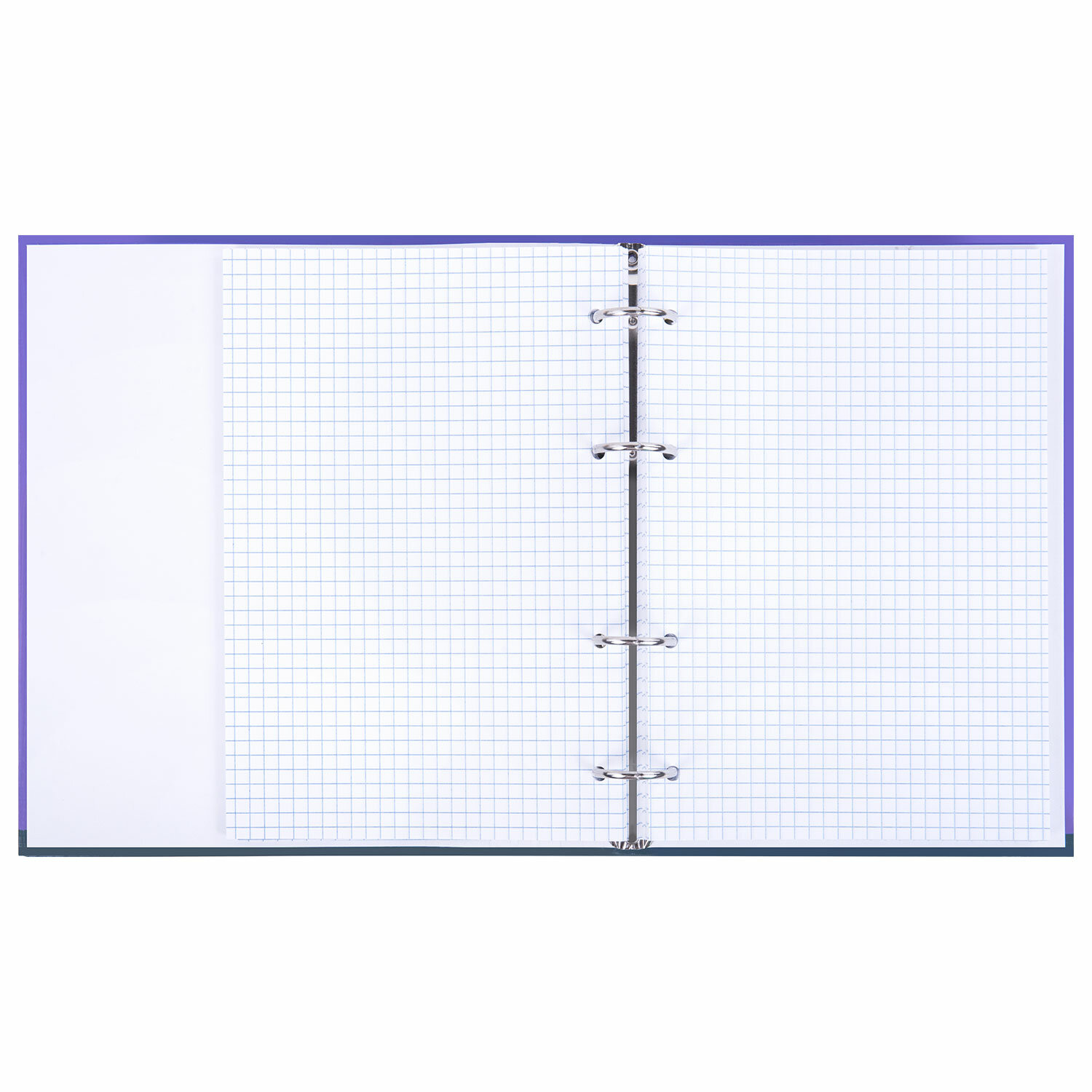 Тетрадь на кольцах Brauberg А5 в клетку со сменным блоком 120 листов - фото 6