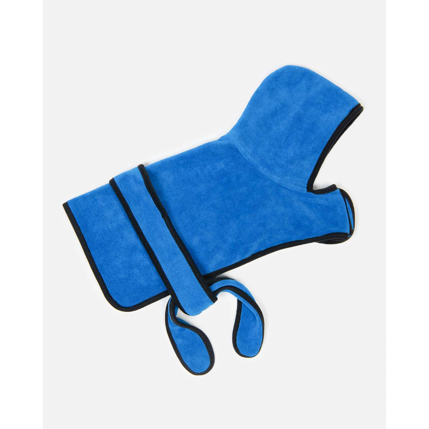 Полотенце-халат для собак Zoozavr 40см Синий - фото 2