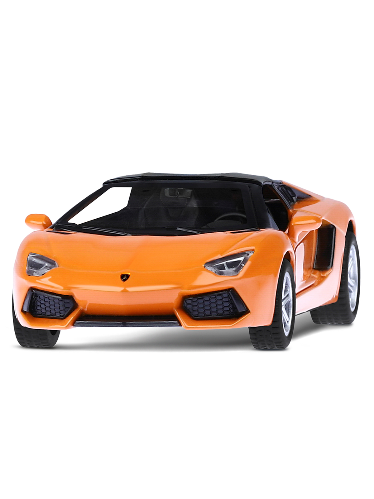 Автомобиль АВТОпанорама Lamborghini 1:43 инерционный оранжевый JB1200140 - фото 9