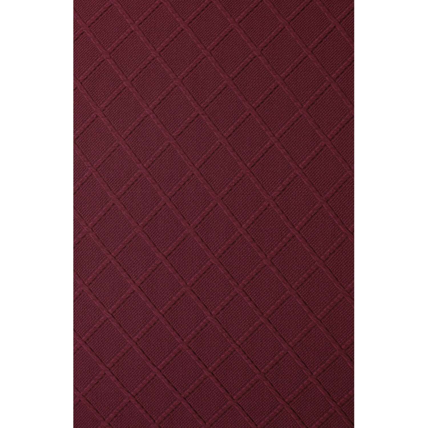 Чехол на стул LuxAlto Коллекция Fukra rhombus Карминовый - фото 11
