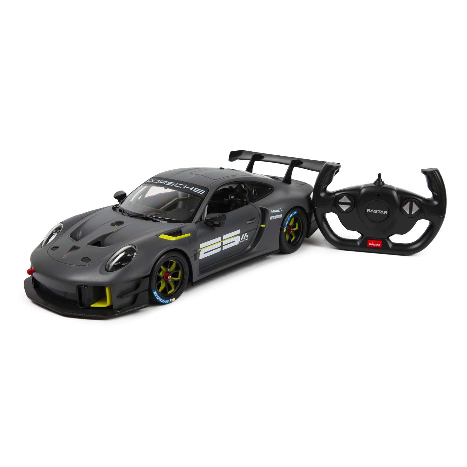 Машина Rastar РУ 1:14 Porsche 911 GT2 RS USB Серая 99560 - фото 1