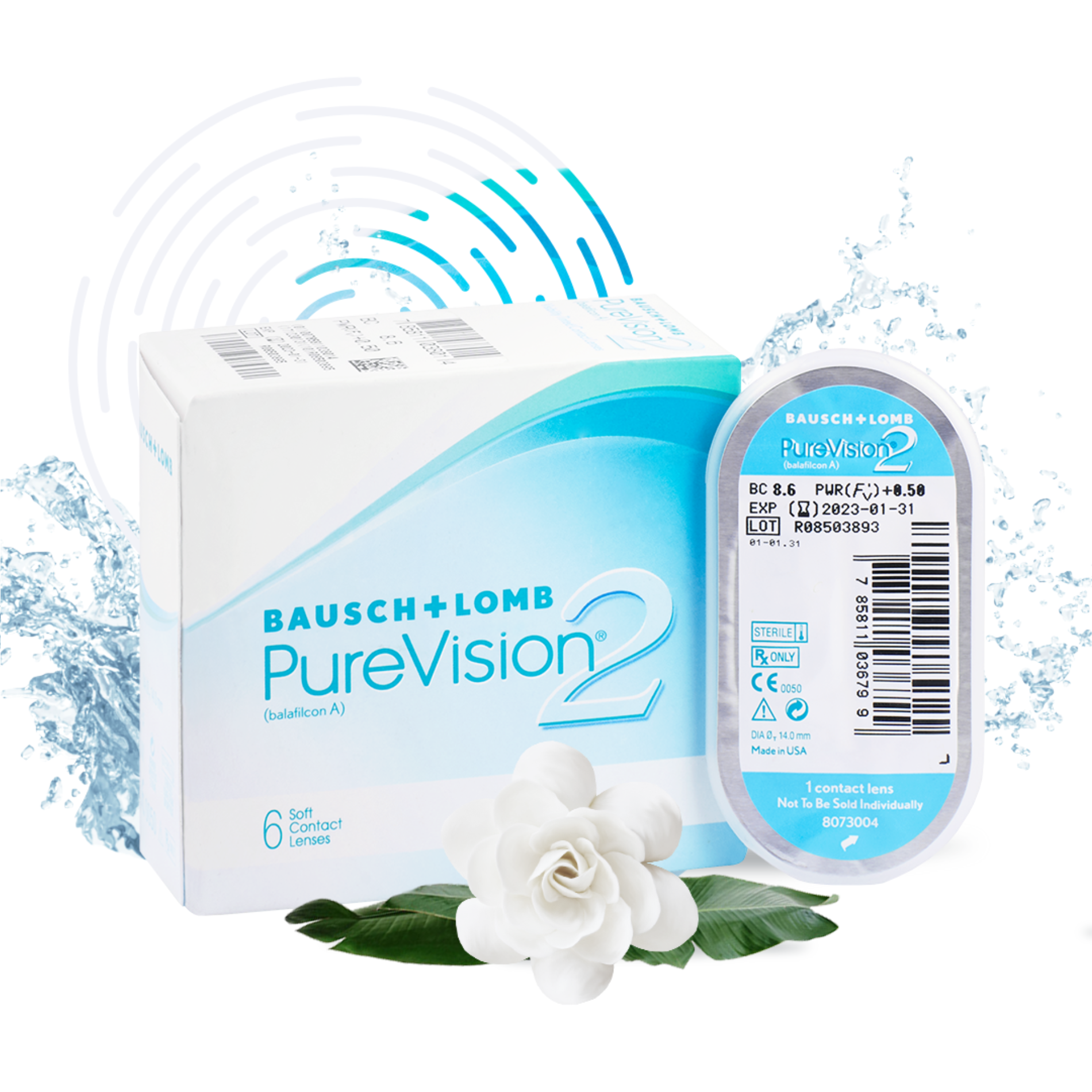 Контактные линзы Bausch+Lomb PureVision2 6 pk R 8.6 D-3.50 - фото 3