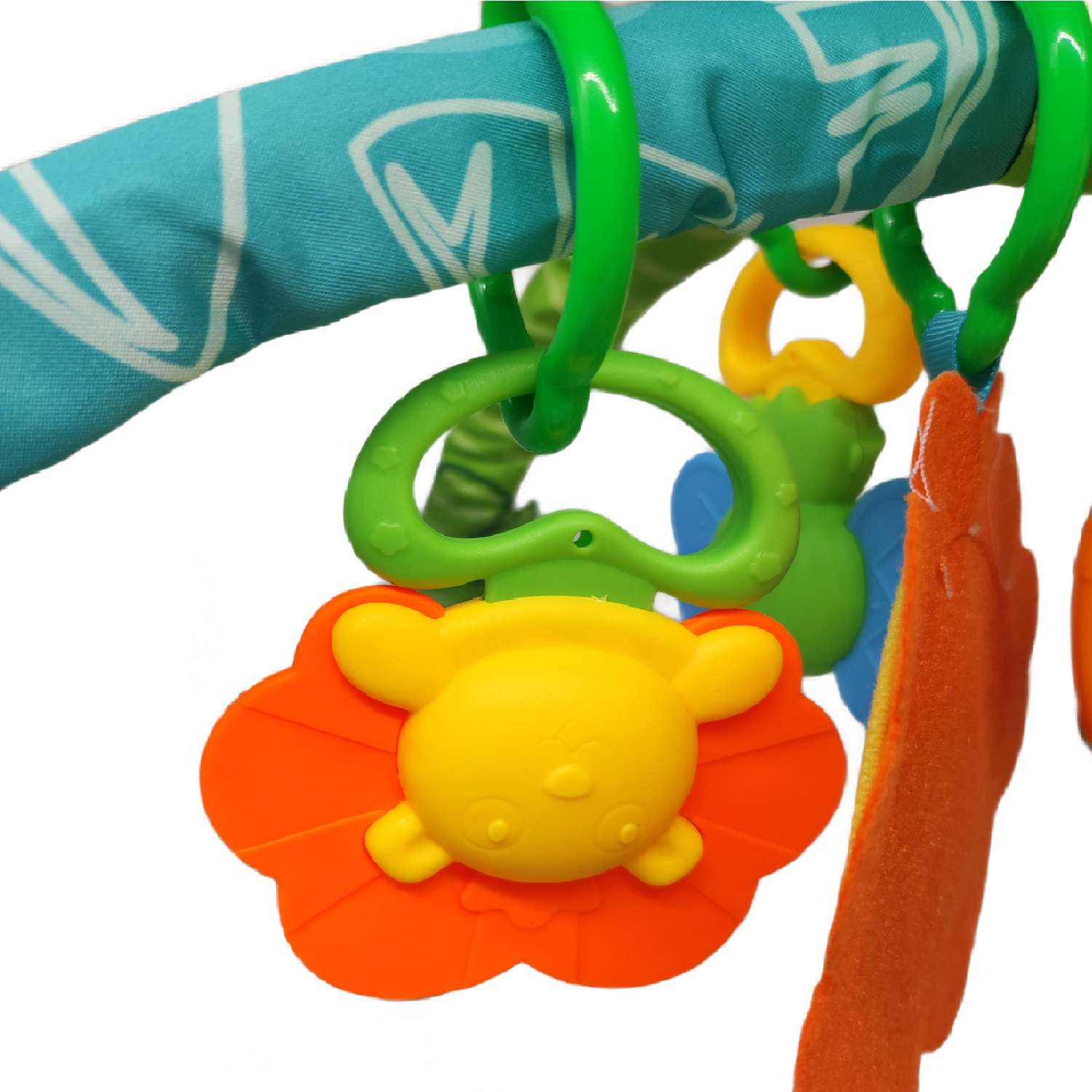 Коврик мягкий для малышей S+S TOYS с подвесными погремушками 2299016 - фото 10