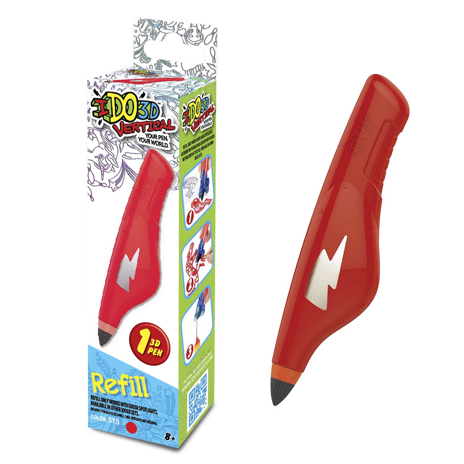 Картридж для ручки 3D Redwood 3D Вертикаль Красный 156018 - фото 4