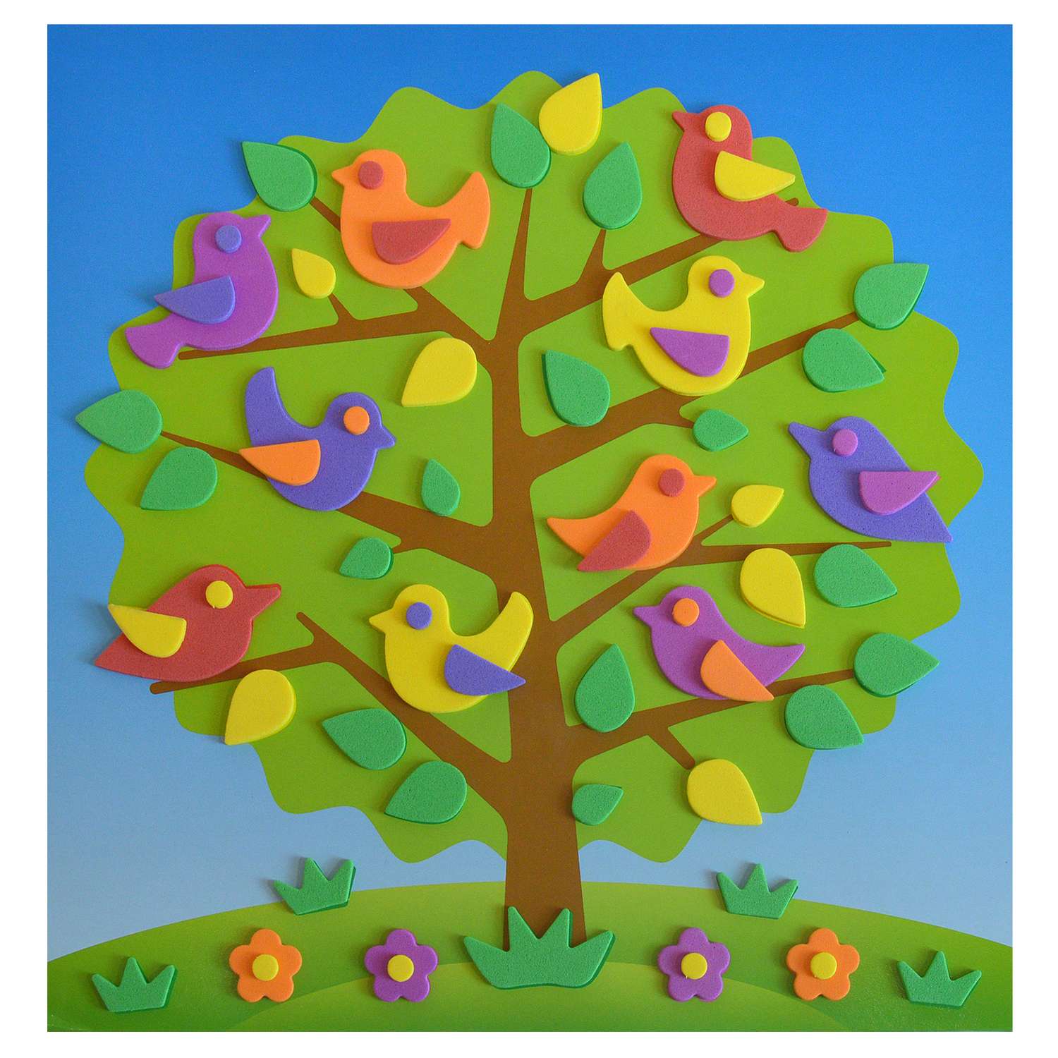 Аппликация Дрофа-Медиа Мягкая картинка Птички на дереве 4122 - фото 1