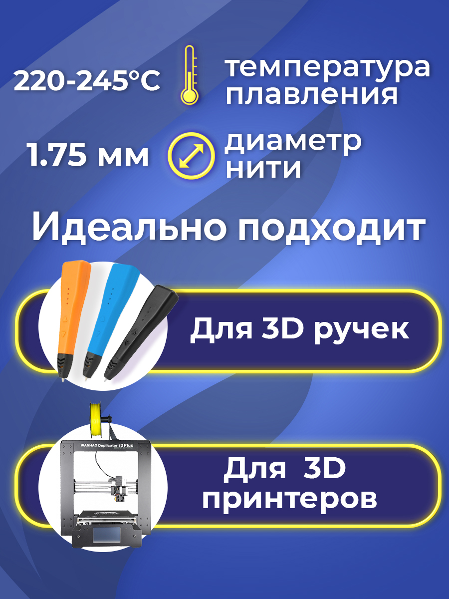 Пластик в катушке Funtasy PETG 1.75 мм 1 кг цвет желтый матовый - фото 3