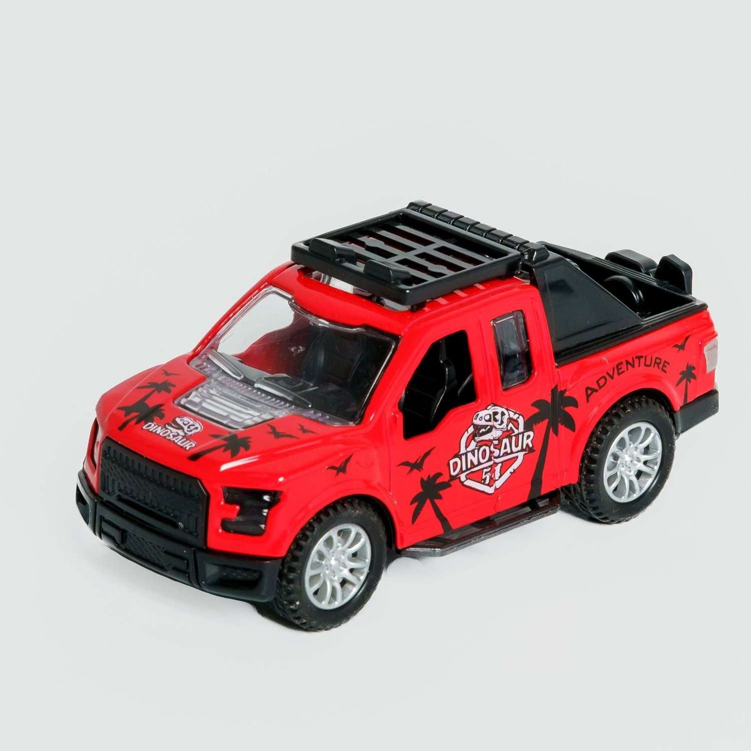 Машинка AUTOGRAND Pickup красная детская металлическая с инерционным механизмом развивающая крутая 12 см 88540 - фото 1
