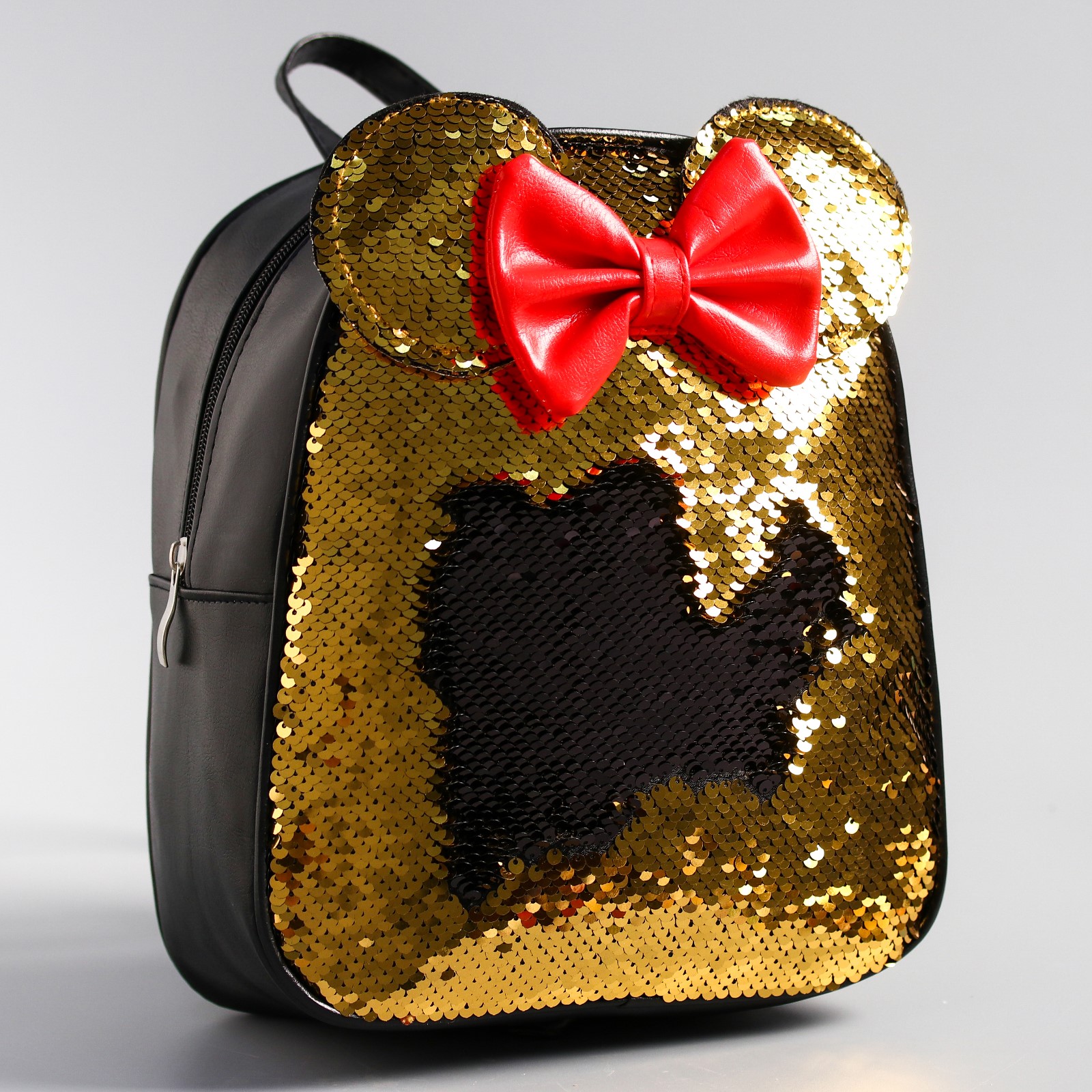 Рюкзак детский Disney Минни Маус с пайетками - фото 2